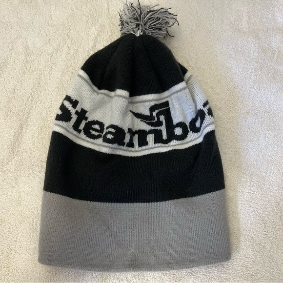 Steamboat Black and Gray Knit Ski Beanie - Picture 10 of 10